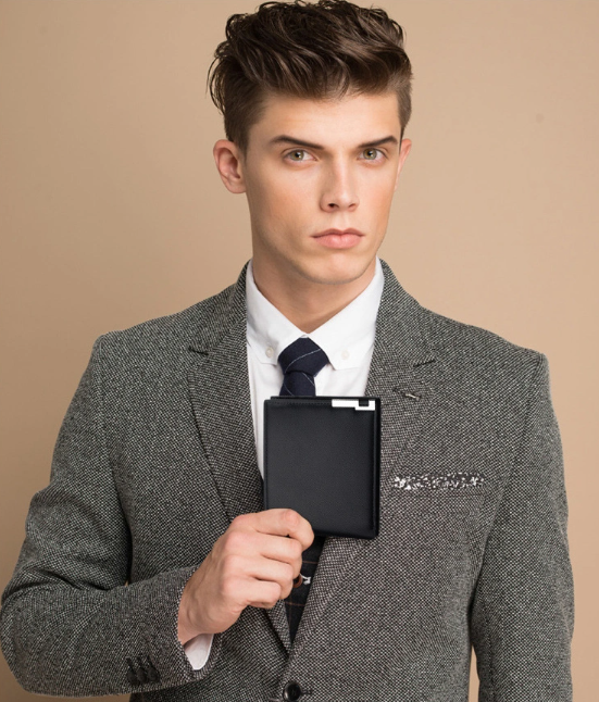 Slim Credit Card Holder Faux Leather Wallets