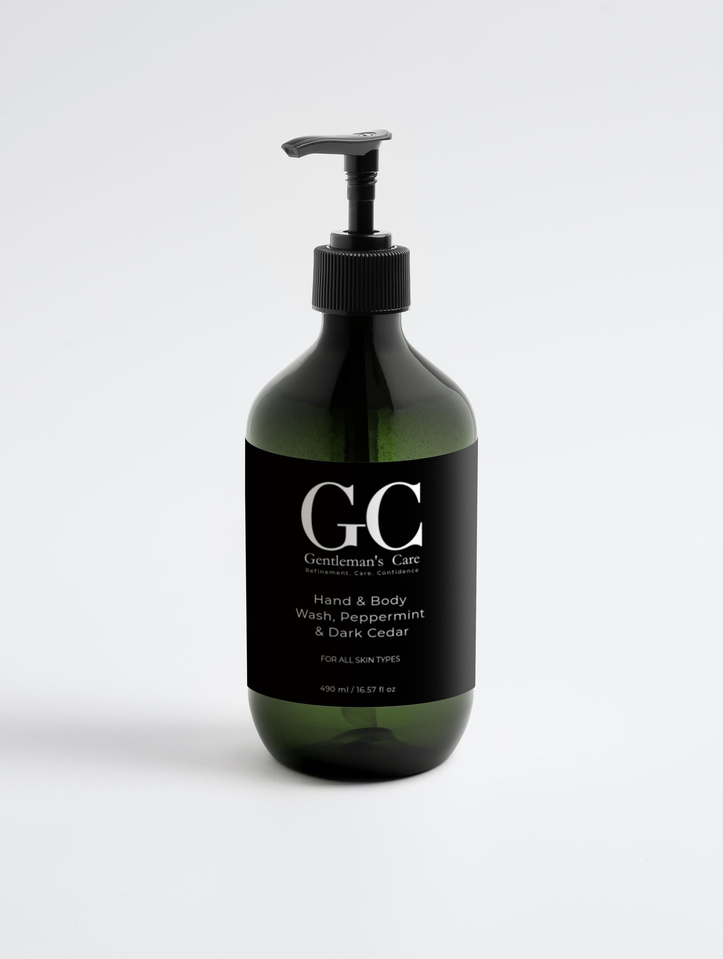 Hand & Body Wash, Peppermint & Dark Cedar