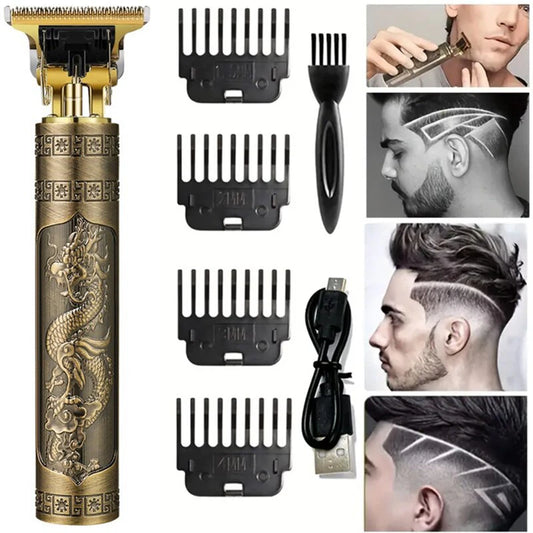 Electric Hair Clipper Professional USB Cordless Clipper Professional Beard Trimmer Haircut Grooming Kit Hair Cutting Machine