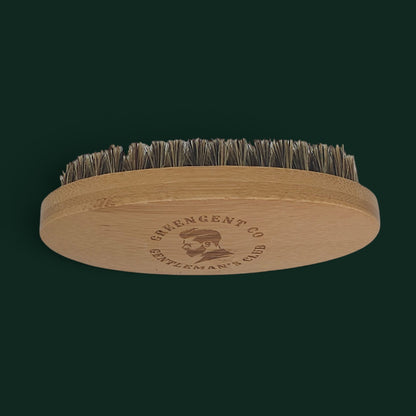 100% Boar Bristle Hair Beard Brush - Oak