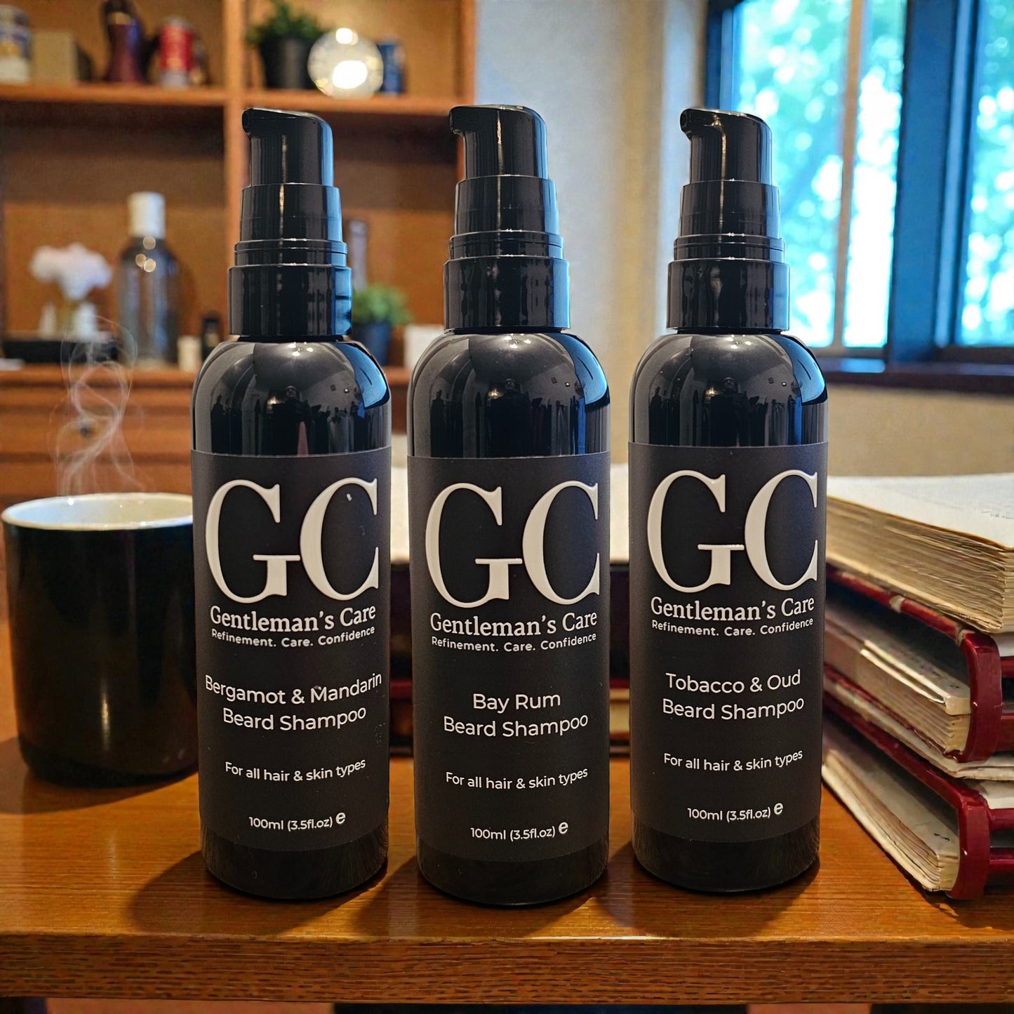 Vegan Beard Shampoo for Men – Natural Beard Cleanser for Soft, Healthy Beard Growth – Sulfate-Free, Gentle Formula for Daily Use