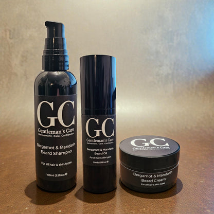 Beard Care Gift Set for Men – Beard Shampoo, Oil & Cream | Grooming Kit