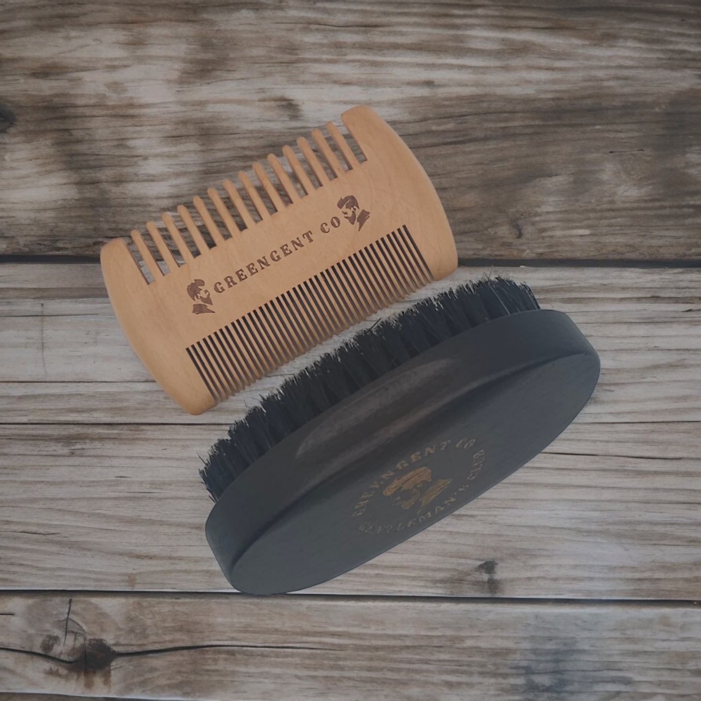 100% Boar Bristle Hair Beard Brush Beard Brush and Comb Set