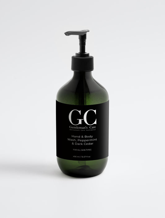 Hand & Body Wash, Peppermint & Dark Cedar