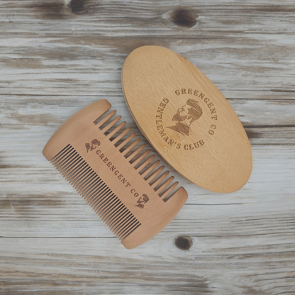 100% Boar Bristle Hair Beard Brush Beard Brush and Comb Set