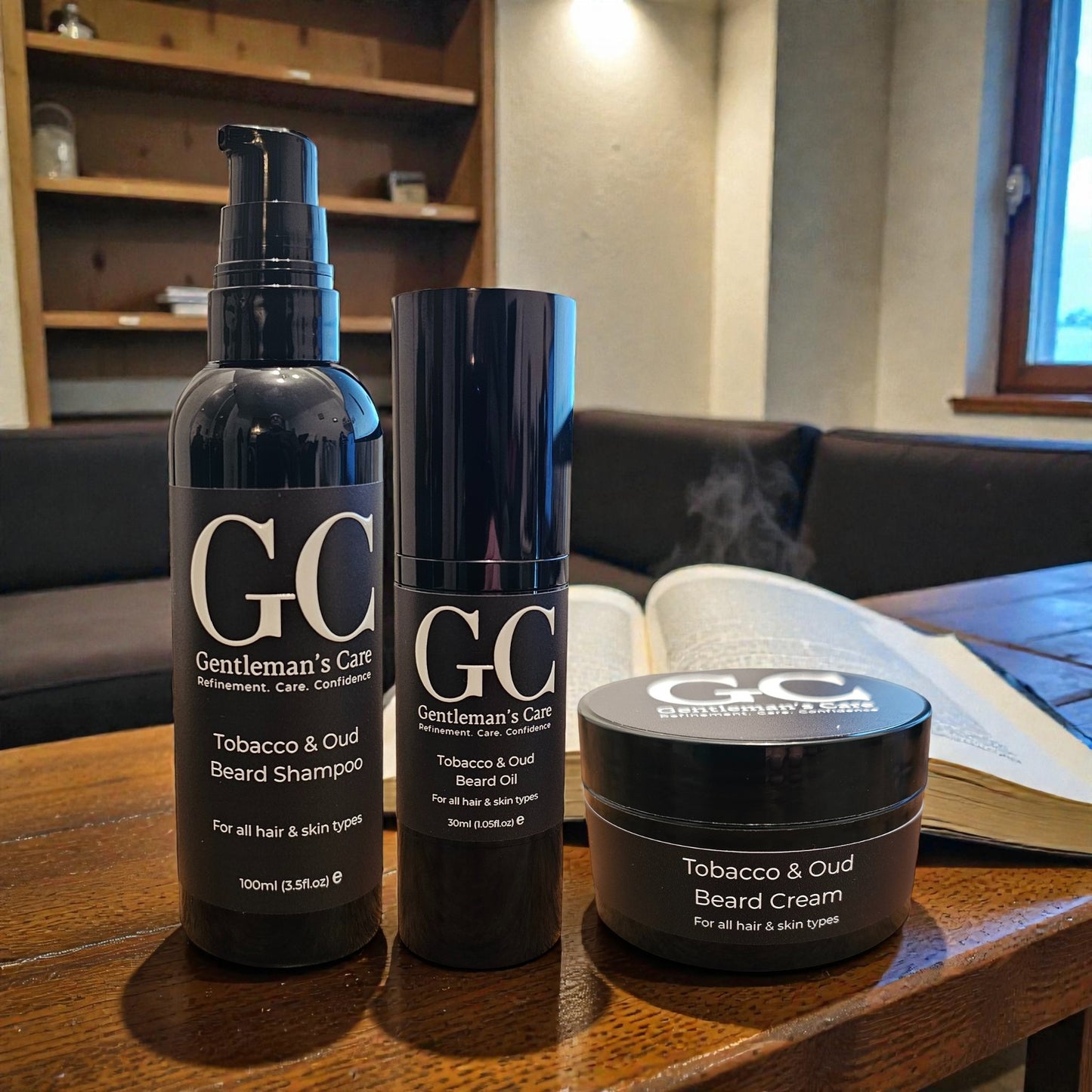 Beard Care Gift Set for Men – Beard Shampoo, Oil & Cream | Grooming Kit